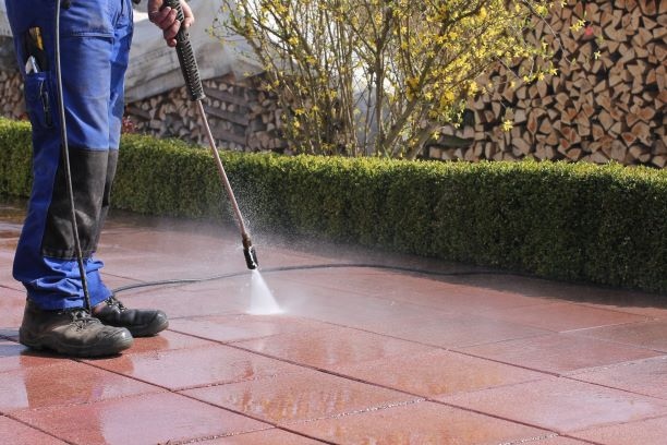 Daras team performing professional carpet cleaning with commercial equipment